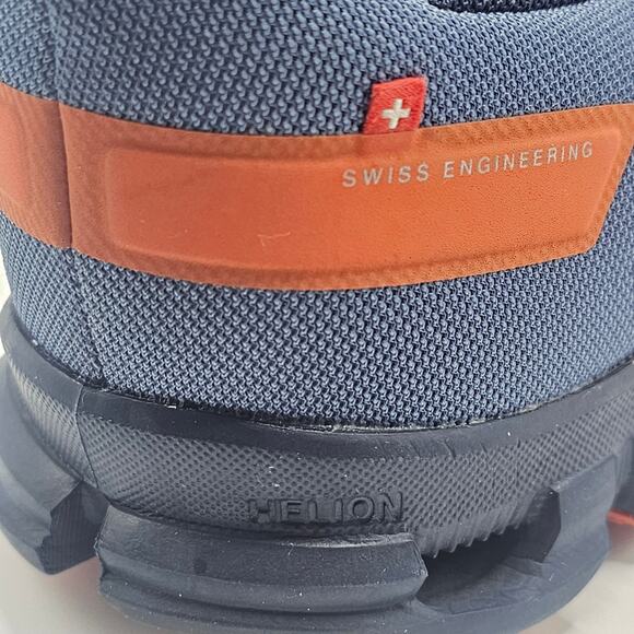 On Running Cloudflow 3.0 Running Shoes Lake Blue Flare Orange Men's Size - Picture 13 of 13